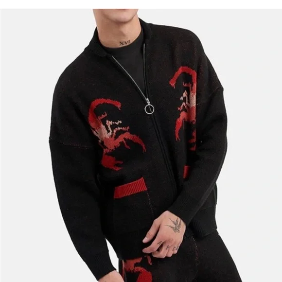 NWT Spirit Jersey Sweaters Spirit Jersey Wrath Knit Zip Up Nwt Unisex Large